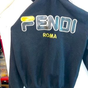Fendi zip up sweater